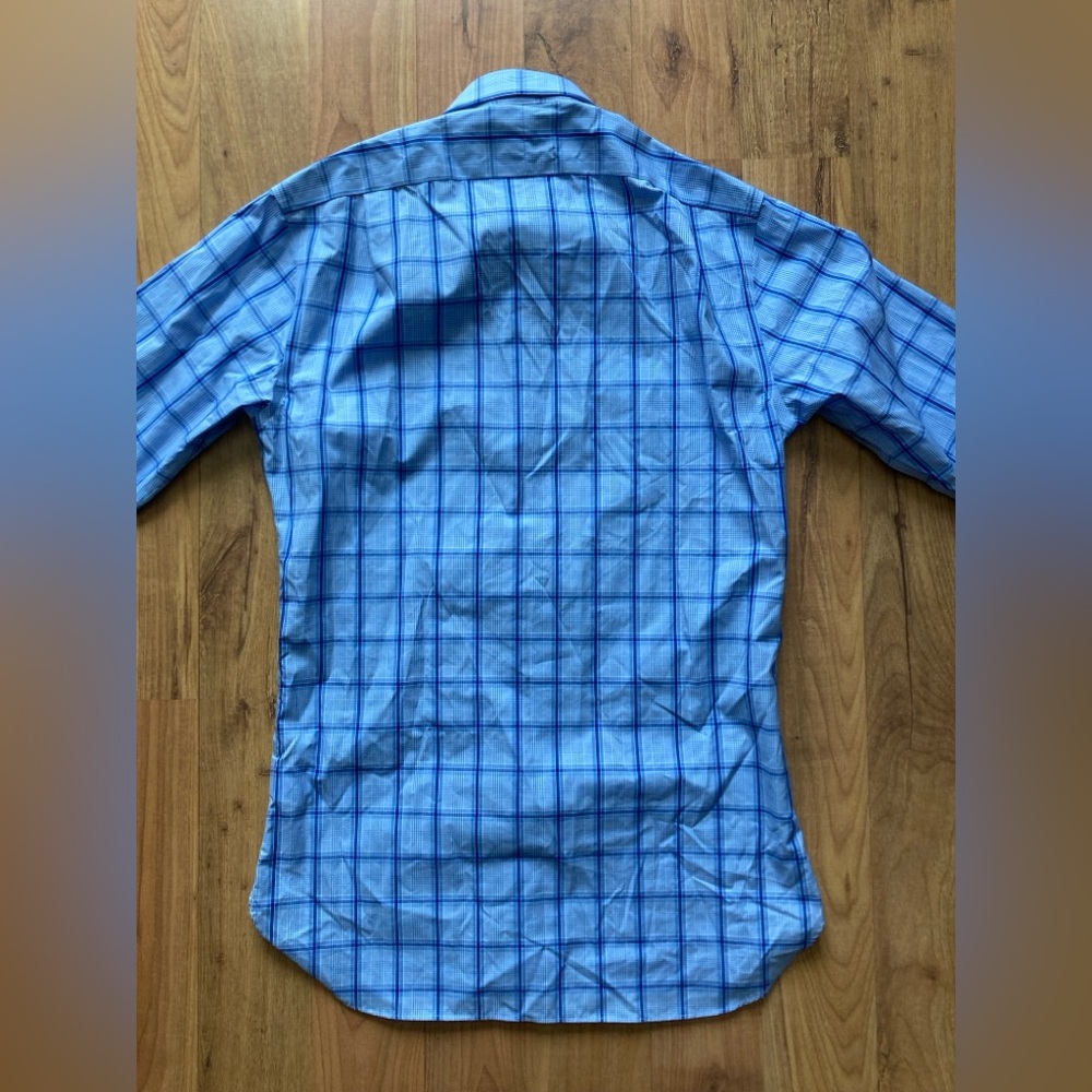 Polo Ralph Lauren Slim Fit Cotton Mens 15 32/33 Button Down Plaid Dress Shirt - Picture 10 of 10